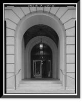 Historic Framed Print, Los Angeles City Hall, 200 North Spring Street, Los Angeles, Los Angeles County, CA - 39,  17-7/8" x 21-7/8"