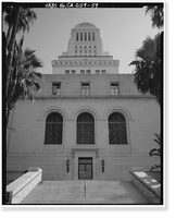 Historic Framed Print, Los Angeles City Hall, 200 North Spring Street, Los Angeles, Los Angeles County, CA - 43,  17-7/8" x 21-7/8"