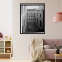 Historic Framed Print, Los Angeles City Hall, 200 North Spring Street, Los Angeles, Los Angeles County, CA - 51,  17-7/8" x 21-7/8"