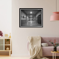 Historic Framed Print, Los Angeles City Hall, 200 North Spring Street, Los Angeles, Los Angeles County, CA - 75,  17-7/8" x 21-7/8"