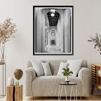 Historic Framed Print, Los Angeles City Hall, 200 North Spring Street, Los Angeles, Los Angeles County, CA - 91,  17-7/8" x 21-7/8"