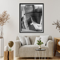 Historic Framed Print, Los Angeles City Hall, 200 North Spring Street, Los Angeles, Los Angeles County, CA - 94,  17-7/8" x 21-7/8"