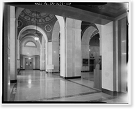 Historic Framed Print, Los Angeles City Hall, 200 North Spring Street, Los Angeles, Los Angeles County, CA - 98,  17-7/8" x 21-7/8"