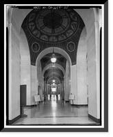 Historic Framed Print, Los Angeles City Hall, 200 North Spring Street, Los Angeles, Los Angeles County, CA - 99,  17-7/8" x 21-7/8"