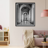 Historic Framed Print, Los Angeles City Hall, 200 North Spring Street, Los Angeles, Los Angeles County, CA - 100,  17-7/8" x 21-7/8"
