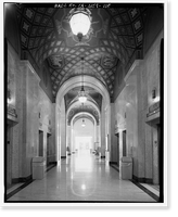 Historic Framed Print, Los Angeles City Hall, 200 North Spring Street, Los Angeles, Los Angeles County, CA - 102,  17-7/8" x 21-7/8"