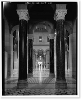 Historic Framed Print, Los Angeles City Hall, 200 North Spring Street, Los Angeles, Los Angeles County, CA - 105,  17-7/8" x 21-7/8"