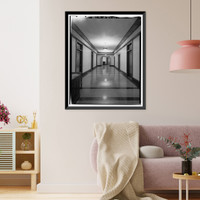 Historic Framed Print, Los Angeles City Hall, 200 North Spring Street, Los Angeles, Los Angeles County, CA - 117,  17-7/8" x 21-7/8"