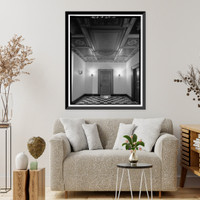 Historic Framed Print, Los Angeles City Hall, 200 North Spring Street, Los Angeles, Los Angeles County, CA - 125,  17-7/8" x 21-7/8"