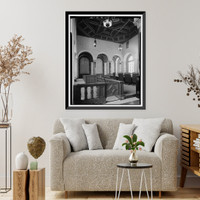 Historic Framed Print, Los Angeles City Hall, 200 North Spring Street, Los Angeles, Los Angeles County, CA - 138,  17-7/8" x 21-7/8"