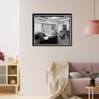 Historic Framed Print, Los Angeles City Hall, 200 North Spring Street, Los Angeles, Los Angeles County, CA - 157,  17-7/8" x 21-7/8"