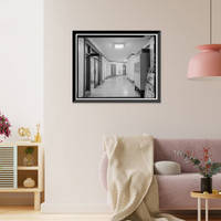 Historic Framed Print, Los Angeles City Hall, 200 North Spring Street, Los Angeles, Los Angeles County, CA - 195,  17-7/8" x 21-7/8"