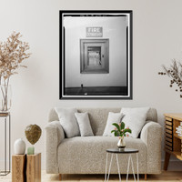 Historic Framed Print, Los Angeles City Hall, 200 North Spring Street, Los Angeles, Los Angeles County, CA - 215,  17-7/8" x 21-7/8"