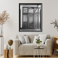 Historic Framed Print, Los Angeles City Hall, 200 North Spring Street, Los Angeles, Los Angeles County, CA - 227,  17-7/8" x 21-7/8"