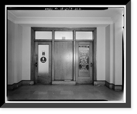 Historic Framed Print, Los Angeles City Hall, 200 North Spring Street, Los Angeles, Los Angeles County, CA - 246,  17-7/8" x 21-7/8"