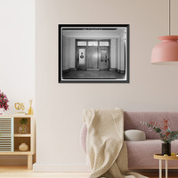 Historic Framed Print, Los Angeles City Hall, 200 North Spring Street, Los Angeles, Los Angeles County, CA - 246,  17-7/8" x 21-7/8"