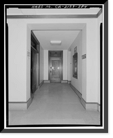 Historic Framed Print, Los Angeles City Hall, 200 North Spring Street, Los Angeles, Los Angeles County, CA - 268,  17-7/8" x 21-7/8"