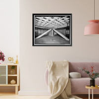 Historic Framed Print, Los Angeles City Hall, 200 North Spring Street, Los Angeles, Los Angeles County, CA - 301,  17-7/8" x 21-7/8"