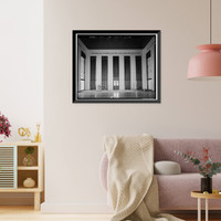 Historic Framed Print, Los Angeles City Hall, 200 North Spring Street, Los Angeles, Los Angeles County, CA - 312,  17-7/8" x 21-7/8"