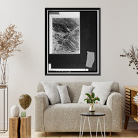 Historic Framed Print, Generals Highway, Three Rivers vicinity, Tulare County, CA - 9,  17-7/8" x 21-7/8"