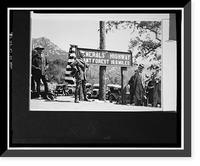 Historic Framed Print, Generals Highway, Three Rivers vicinity, Tulare County, CA - 19,  17-7/8" x 21-7/8"