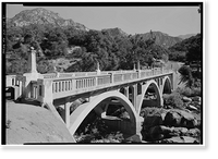 Historic Framed Print, Generals Highway, Three Rivers vicinity, Tulare County, CA - 28,  17-7/8" x 21-7/8"