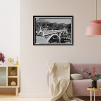 Historic Framed Print, Generals Highway, Three Rivers vicinity, Tulare County, CA - 28,  17-7/8" x 21-7/8"