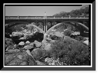 Historic Framed Print, Generals Highway, Three Rivers vicinity, Tulare County, CA - 30,  17-7/8" x 21-7/8"