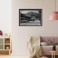 Historic Framed Print, Generals Highway, Three Rivers vicinity, Tulare County, CA - 33,  17-7/8" x 21-7/8"