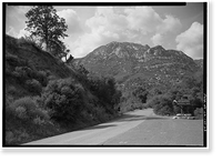 Historic Framed Print, Generals Highway, Three Rivers vicinity, Tulare County, CA - 35,  17-7/8" x 21-7/8"