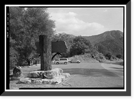 Historic Framed Print, Generals Highway, Three Rivers vicinity, Tulare County, CA - 38,  17-7/8" x 21-7/8"