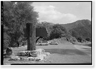 Historic Framed Print, Generals Highway, Three Rivers vicinity, Tulare County, CA - 38,  17-7/8" x 21-7/8"