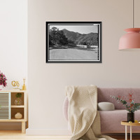 Historic Framed Print, Generals Highway, Three Rivers vicinity, Tulare County, CA - 43,  17-7/8" x 21-7/8"