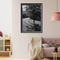 Historic Framed Print, Generals Highway, Three Rivers vicinity, Tulare County, CA - 45,  17-7/8" x 21-7/8"