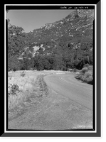 Historic Framed Print, Generals Highway, Three Rivers vicinity, Tulare County, CA - 46,  17-7/8" x 21-7/8"
