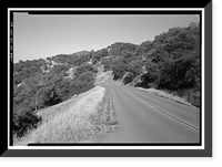 Historic Framed Print, Generals Highway, Three Rivers vicinity, Tulare County, CA - 47,  17-7/8" x 21-7/8"