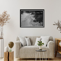 Historic Framed Print, Generals Highway, Three Rivers vicinity, Tulare County, CA - 48,  17-7/8" x 21-7/8"