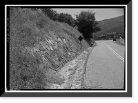 Historic Framed Print, Generals Highway, Three Rivers vicinity, Tulare County, CA - 51,  17-7/8" x 21-7/8"