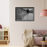 Historic Framed Print, Generals Highway, Three Rivers vicinity, Tulare County, CA - 51,  17-7/8" x 21-7/8"