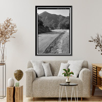 Historic Framed Print, Generals Highway, Three Rivers vicinity, Tulare County, CA - 52,  17-7/8" x 21-7/8"