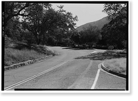 Historic Framed Print, Generals Highway, Three Rivers vicinity, Tulare County, CA - 53,  17-7/8" x 21-7/8"