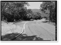 Historic Framed Print, Generals Highway, Three Rivers vicinity, Tulare County, CA - 54,  17-7/8" x 21-7/8"