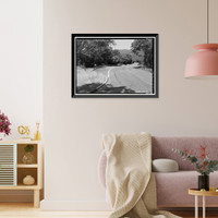 Historic Framed Print, Generals Highway, Three Rivers vicinity, Tulare County, CA - 54,  17-7/8" x 21-7/8"