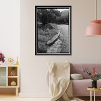 Historic Framed Print, Generals Highway, Three Rivers vicinity, Tulare County, CA - 59,  17-7/8" x 21-7/8"