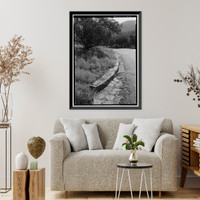 Historic Framed Print, Generals Highway, Three Rivers vicinity, Tulare County, CA - 59,  17-7/8" x 21-7/8"