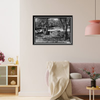 Historic Framed Print, Generals Highway, Three Rivers vicinity, Tulare County, CA - 62,  17-7/8" x 21-7/8"