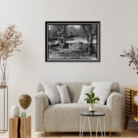 Historic Framed Print, Generals Highway, Three Rivers vicinity, Tulare County, CA - 62,  17-7/8" x 21-7/8"