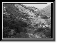 Historic Framed Print, Generals Highway, Three Rivers vicinity, Tulare County, CA - 72,  17-7/8" x 21-7/8"