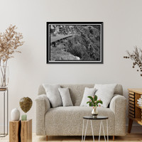 Historic Framed Print, Generals Highway, Three Rivers vicinity, Tulare County, CA - 78,  17-7/8" x 21-7/8"