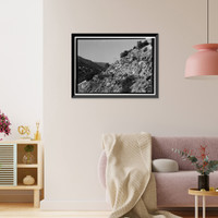 Historic Framed Print, Generals Highway, Three Rivers vicinity, Tulare County, CA - 82,  17-7/8" x 21-7/8"